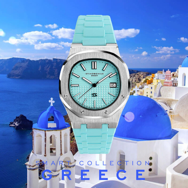Genius Watch, Armbanduhr, smart collection, Griechenland, türkis, style